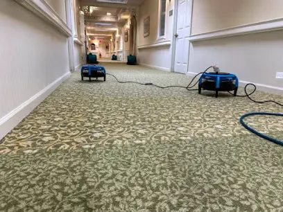 An air mover running down a hallway in Alpharetta, GA